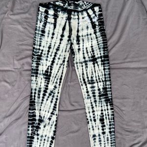 Hudson Krista Super Skinny blk/ wh the die jeans